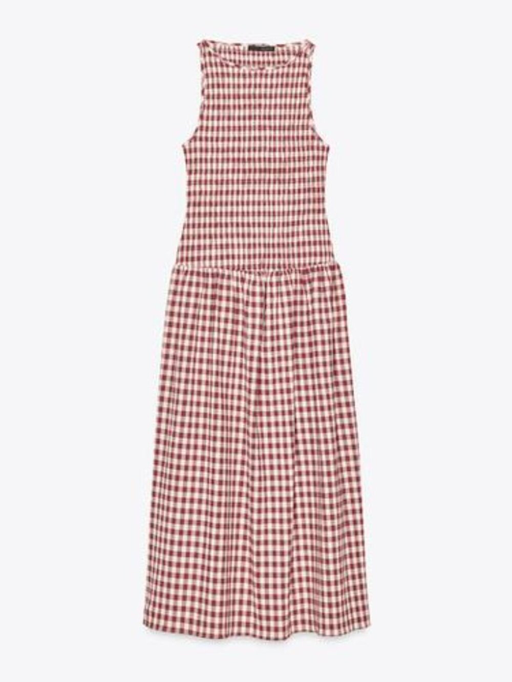 Zara Gingham Midi Dress